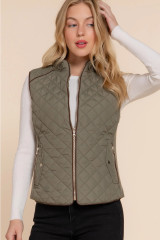 Piped Quilted Monogram Vest
