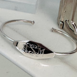 Monogram Baby Sterling Silver Cuff