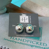 Sterling Silver Artisan Bead Earrings