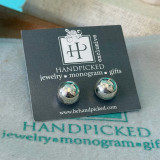 Sterling Silver Artisan Bead Earrings