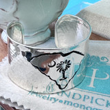South Carolina Home Golden Brass Cuff  - Gold or Silver