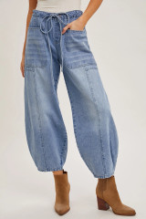 Light Denim Barrel Jean