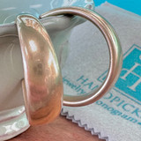 Matte Brushed Gold Hoop Earrings