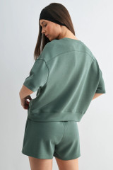 Weekender Short Loungewear Set in ElderGreen