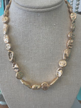 Organic Gold Nugget Necklace