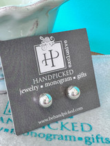 Sterling Silver 8mm Bead Earrings