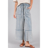Washed Terry Knit Lounge Pants - Denim
