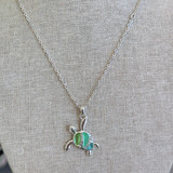 Sealife Turtle Epoxy Necklace