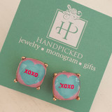 XOXO Conversation Stud Earrings