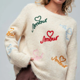 Perfect Fuzzy Amour Sweater