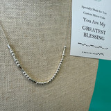 You Are My Greatest Blessing Morse Code Necklace 
