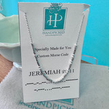 Jeremiah 29:11 Morse Code Necklace | Exclusive at HandPicked
