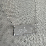 SC Cutout Monogram Bar Necklace | Exclusive at HandPicked