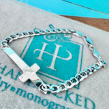 Curb Cross 15mm Chain Bracelet 