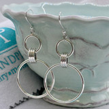 Linked Sterling Silver Earrings