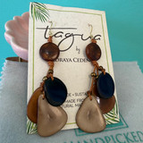 Onyx Combo Allison Tagua Earrings 