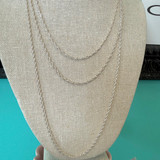 Sterling Silver Singapore Chain- 16", 18", 20"