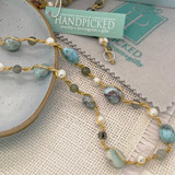 Multi Stone Long Necklace