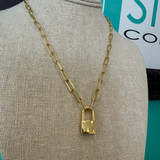 Locked In Paperclip Necklace