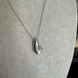 Bubble Initial Sterling Silver Necklace