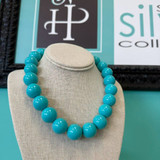 Turquoise Gumball Statement Necklace