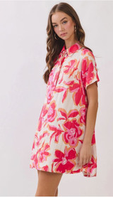 Floral Mini T-Shirt Dress