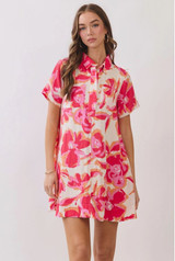 Floral Mini T-Shirt Dress