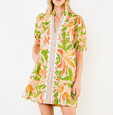 Floral Print with Emb Detail Dress