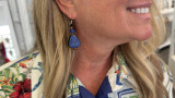 Blue Alma Tagua Handcrafted Earrings