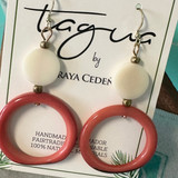Circle Link Salma Tagua Earrings