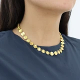Mini Gold Coin Necklace 