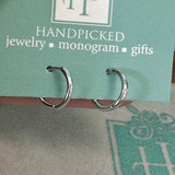 Mini Silver Plated Huggie Hoop