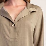 Chic Taupe Tunic Top 