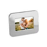 5 x 7 Monogram Rounded Frame- Silver Plated