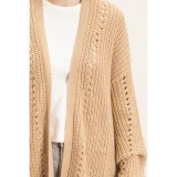 Chunky Knit Open-Front Cardigan 