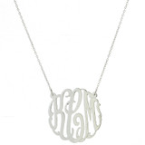 Personalized Circle Script Necklace on Split Chain│HandPicked