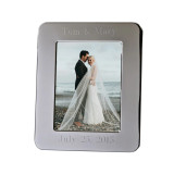 Monogram 8x10" Rounded Corner Frame - Silver Plated 