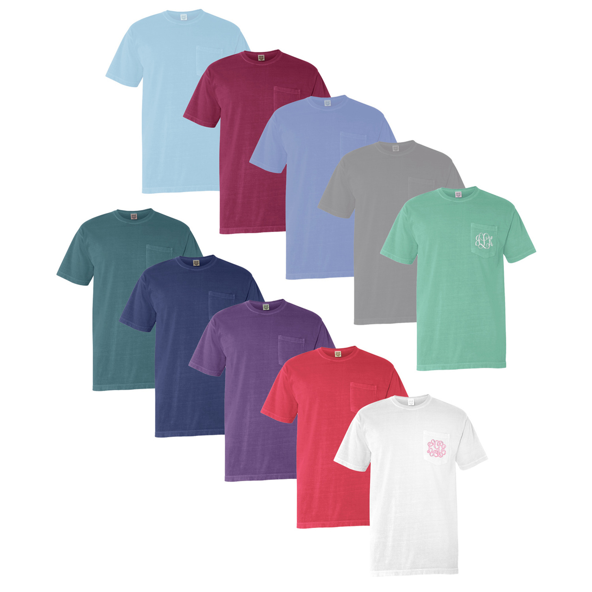 Monogrammed Comfort Colors T-Shirts