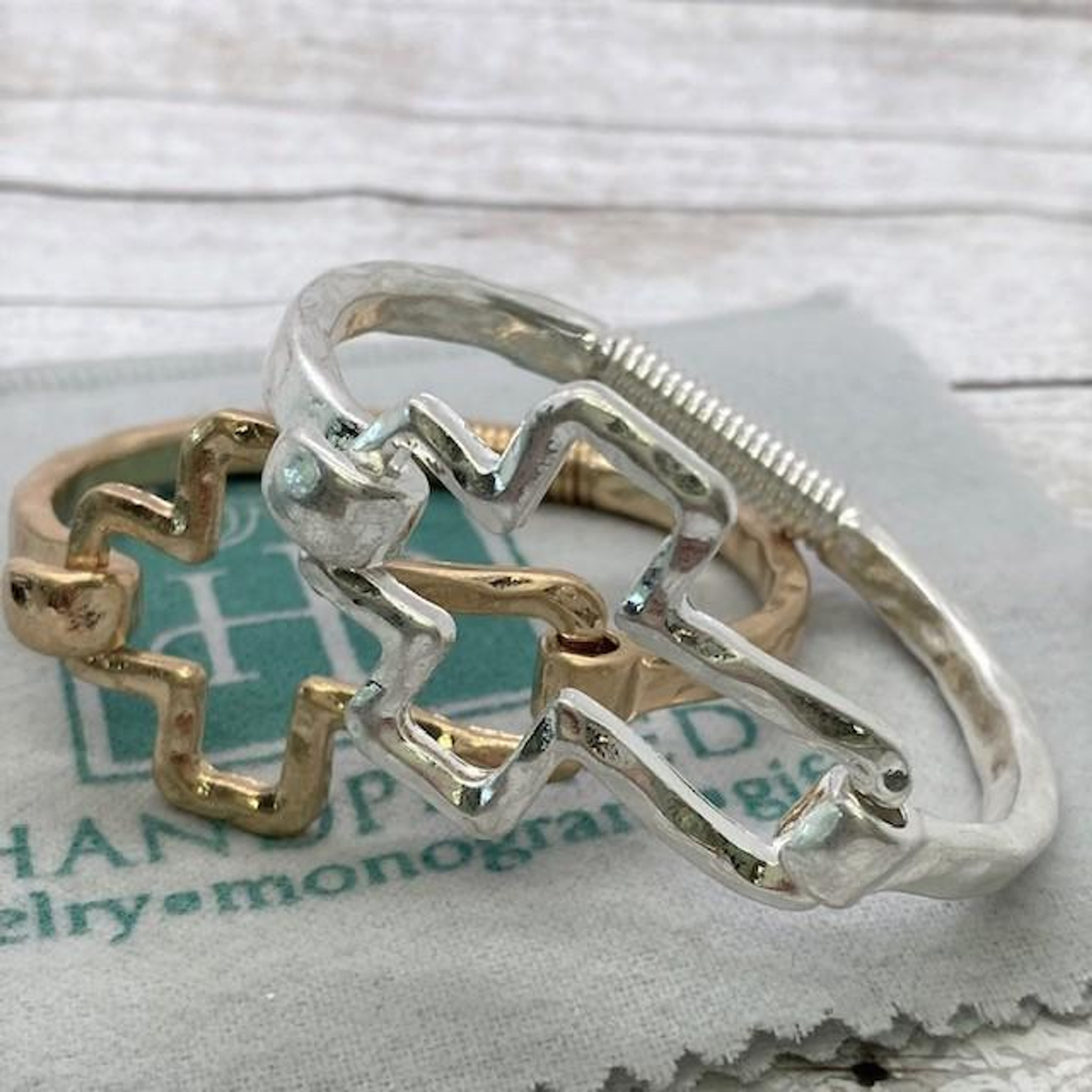 Rhona Sutton My Very Own Diamond Children's Diamond Accent Central Cross  Expander Bangle Bracelet in Sterling Silver and 14K Gold over Sterling  Silver | Hawthorn Mall