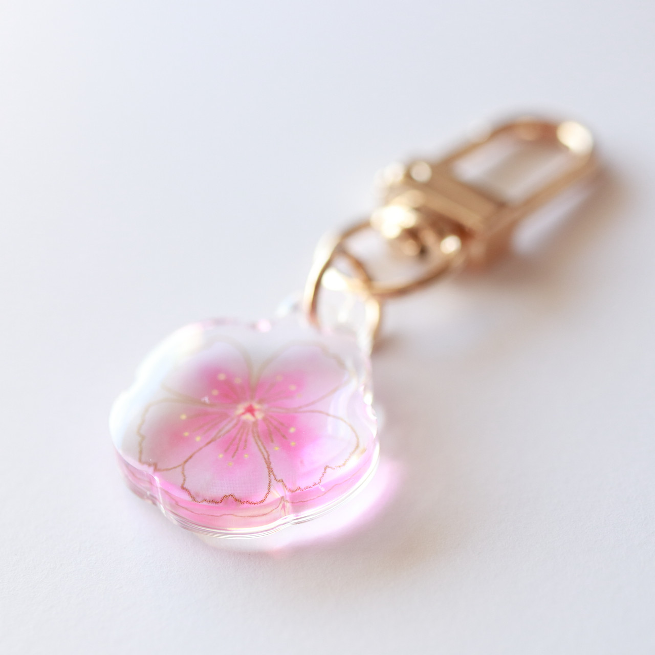 アクセサリー sakurasaku SAKURA XS Acrylic Cherry Blossom Charm Keychain Clasp
