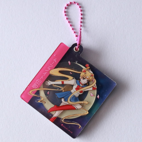 SAILOR MOON Acrylic Spinning Music CD Charm Ball Chain | Illustrated and designed in Australia by Mochi La Vie, Sydney
