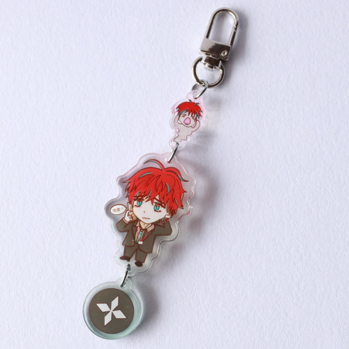 HYPNOSIS MICROPHONE Doppo Acrylic Linked Charm No more overtime Keychain Clasp | Illustrated and designed in Australia by Mochi La Vie, Sydney