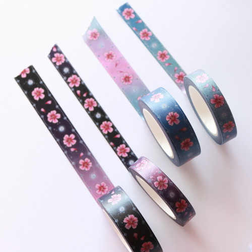 Washi Tape Bundle Cherry Blossom Lace | Stationery Journalling Decorative Tape | Illustrated and Designed in Australia by Mochi La Vie, Sydney