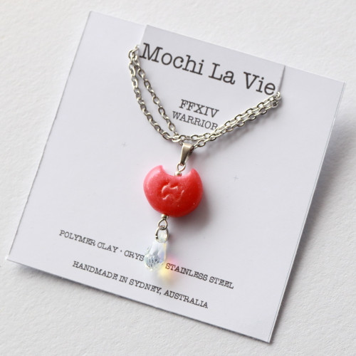 FFXIV Hand sculpted Polymer Clay Soul Crystal Necklace Fantasy Journey Collection Isekai Adventurer Final Fantasy 14 | Handmade in Sydney- Mochi La Vie