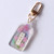 YURI GL Girls Love WLW Acrylic Gold Hot Stamped Cute Omamori Rose Bara Charm Keychain | Mochi La Vie - Designed in Australia