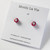 Oshi no Ko Inspired Ai Mini Circle Polymer Clay Stud Earring Stainless Steel Handmade in Australia - Mochi La Vie