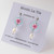 Cherry Blossom SAKURA OG Small Circle Freshwater Pearl Polymer Clay Stainless Steel Stud Drop Earring | Mochi La Vie - Handmade in Sydney, Australia