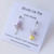 Candy Stars Pastel Polymer Clay 3D Star and Bows with Crystal Asymmetrical Chain Drop Stud Earring Mix and Match | Handmade in Sydney- Mochi La Vie