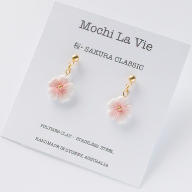 Cherry Blossom Stud Earrings — Olia Designs