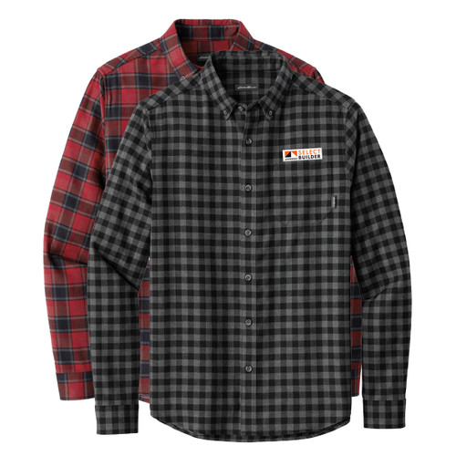 Eddie Bauer Long Sleeve Favorite Flannel Plaid Shirt - AW Select Builder